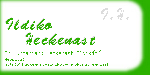 ildiko heckenast business card